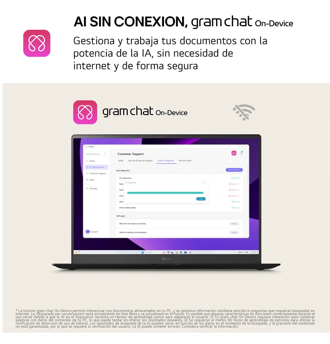 Portátil - LG 14ZD90T-G.AX88B, 14" WUXGA, Intel® Core™ Ultra 7-255H, 13 TOPS, 32 GB RAM, 1 TB SSD, Arc™ GPU, Sin sistema operativo - imagen 7