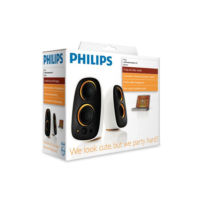 Philips SPA3210/93 loudspeaker Black, Orange, White Wired – image 2