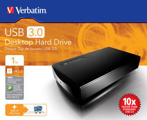 Verbatim USB 3.0 Desktop Hard Drive 2TB with PCIe Host Card – image 2