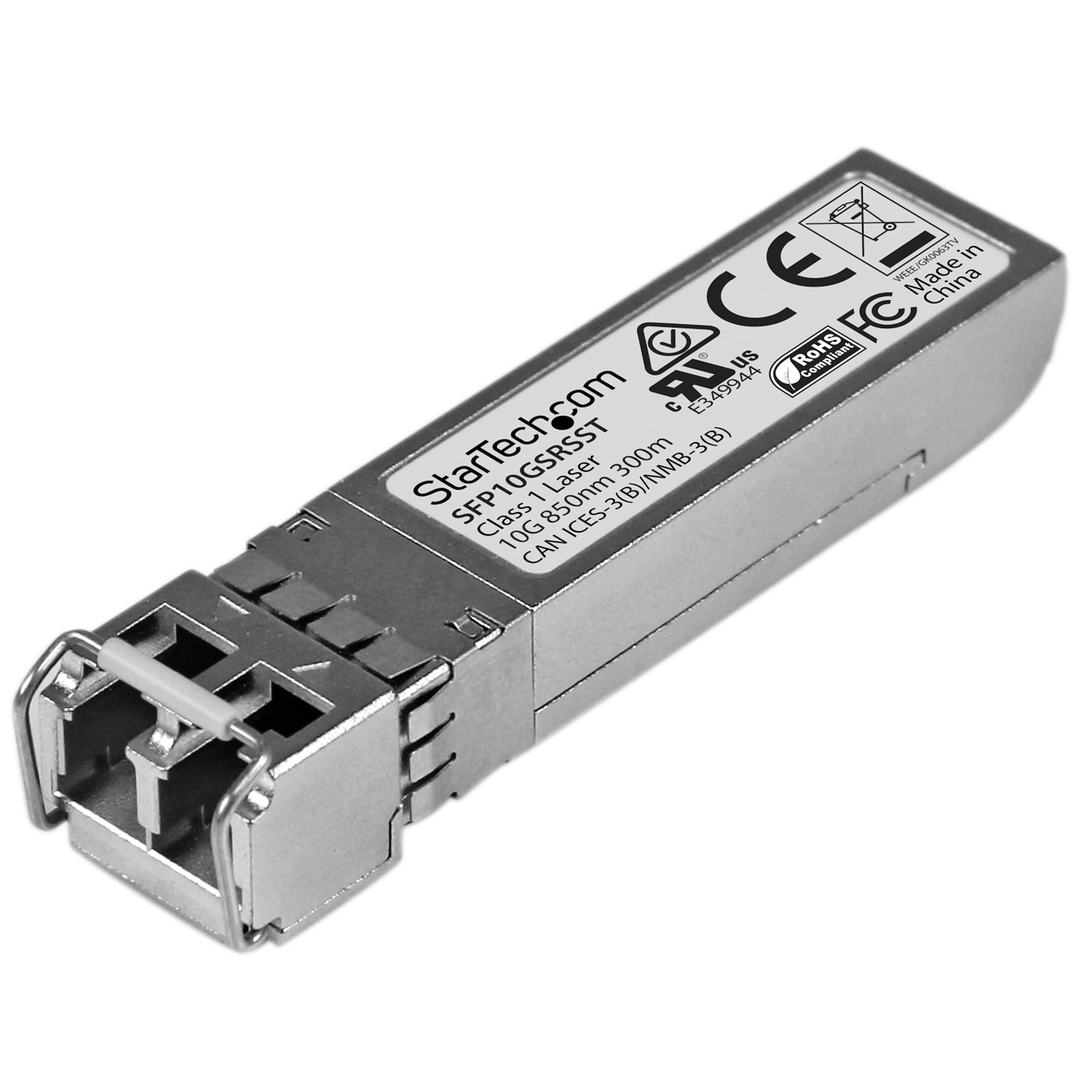 StarTech.com Cisco SFP-10G-SR-S Compatible SFP+ Module - 10GBASE-SR - 10GbE Multimode Fiber MMF Optic Transceiver - 10GE Gigabit Ethernet SFP+ - LC 300m - 850nm