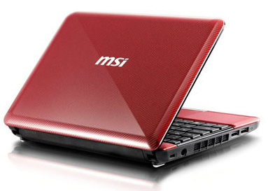 MSI Wind U135 Intel Atom® N450 Netbook
