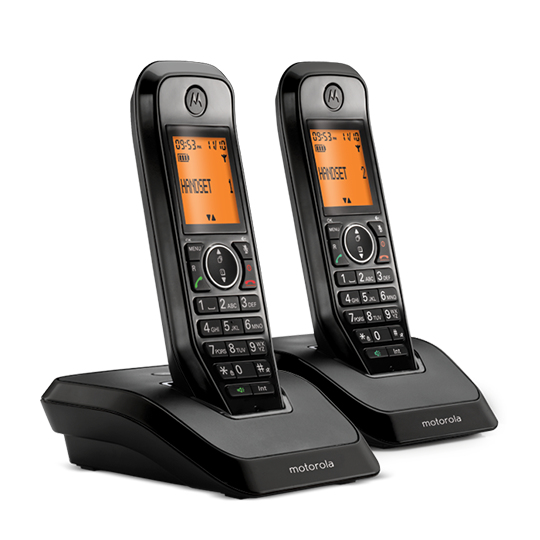 Motorola S2002 DECT telephone Caller ID Black