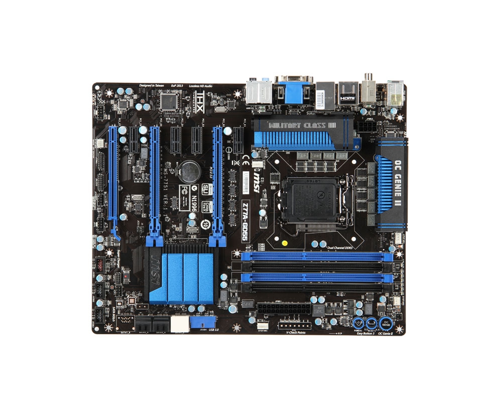 MSI Z77A-GD55 motherboard LGA 1155 (Socket H2) ATX – image 2