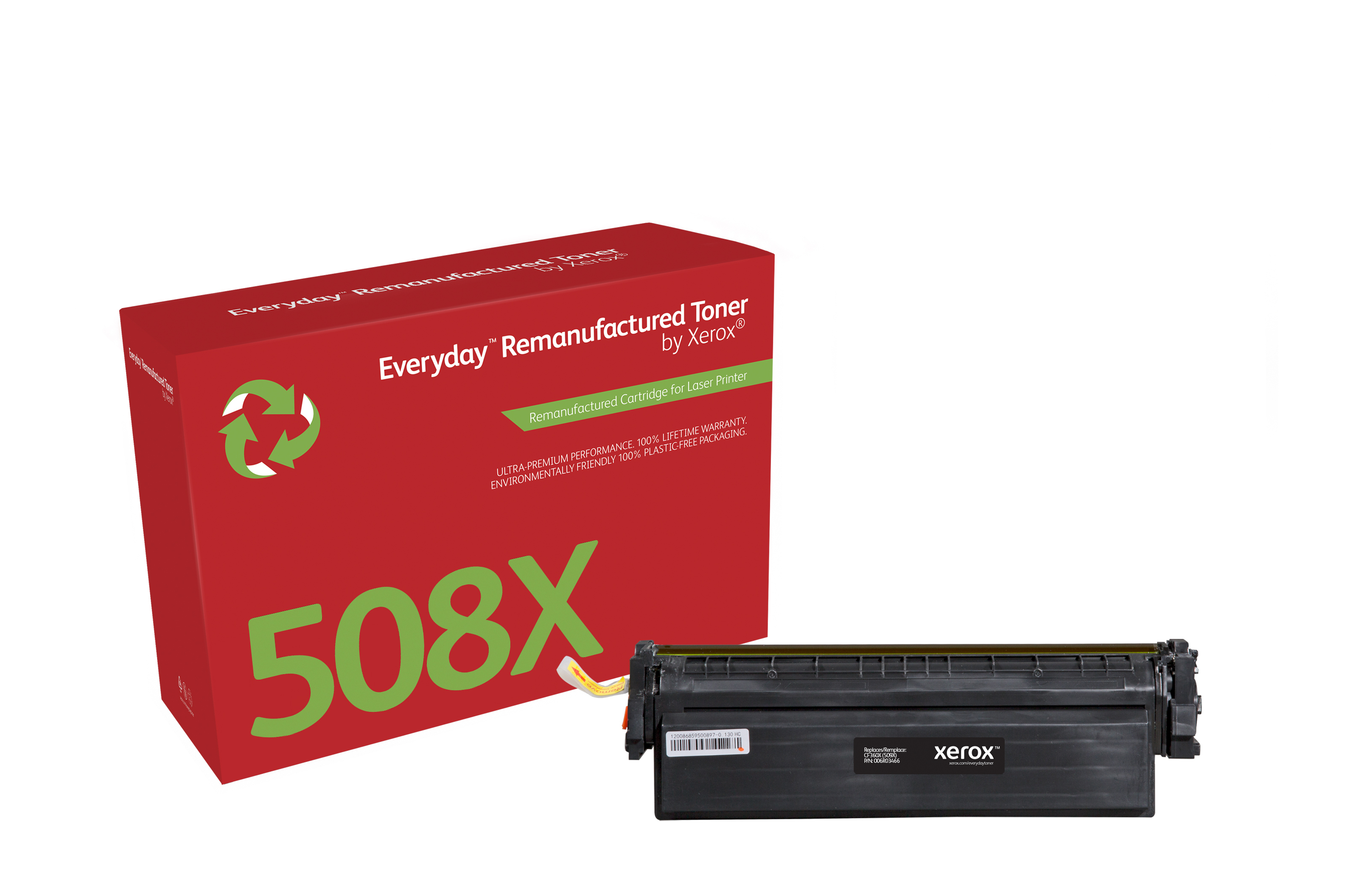 Everyday Toner rigenerato di Xerox Nero compatibile con HP 508X CF360X High capacity (BLACK TONER CARTRIDGE HP - OEM CF360X)