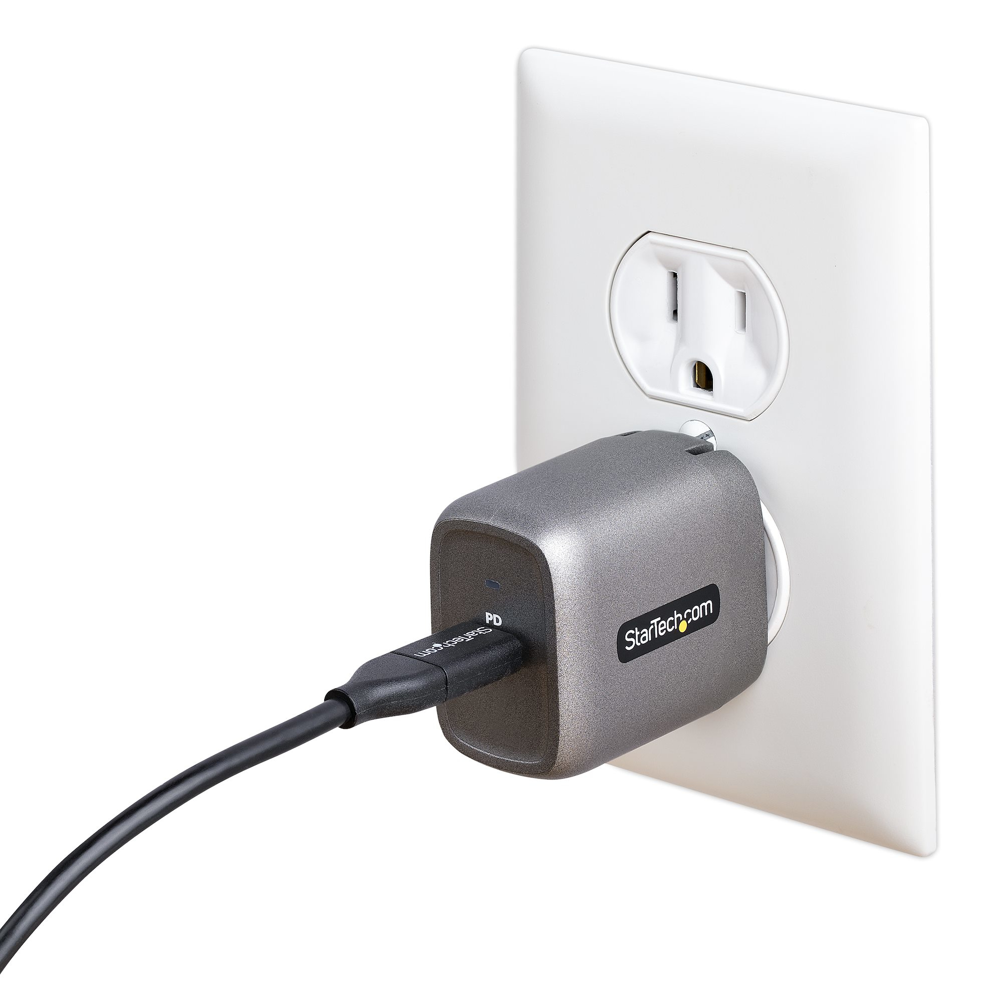 StarTech.com 30W USB-C Wall Charger - Portable GaN Charger w/ Power Delivery - 6ft Cable - USB C Power Adapter w/ Fast Charging - USB Type C Wall Charger, USB-C – image 8