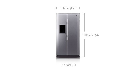 Samsung RSE8DZAS side-by-side refrigerator – image 2