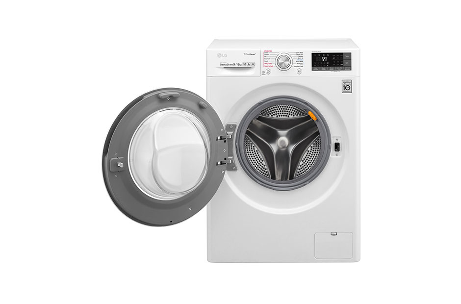 LG F4J8FH2W washer dryer Freestanding Front-load Black, White – image 7