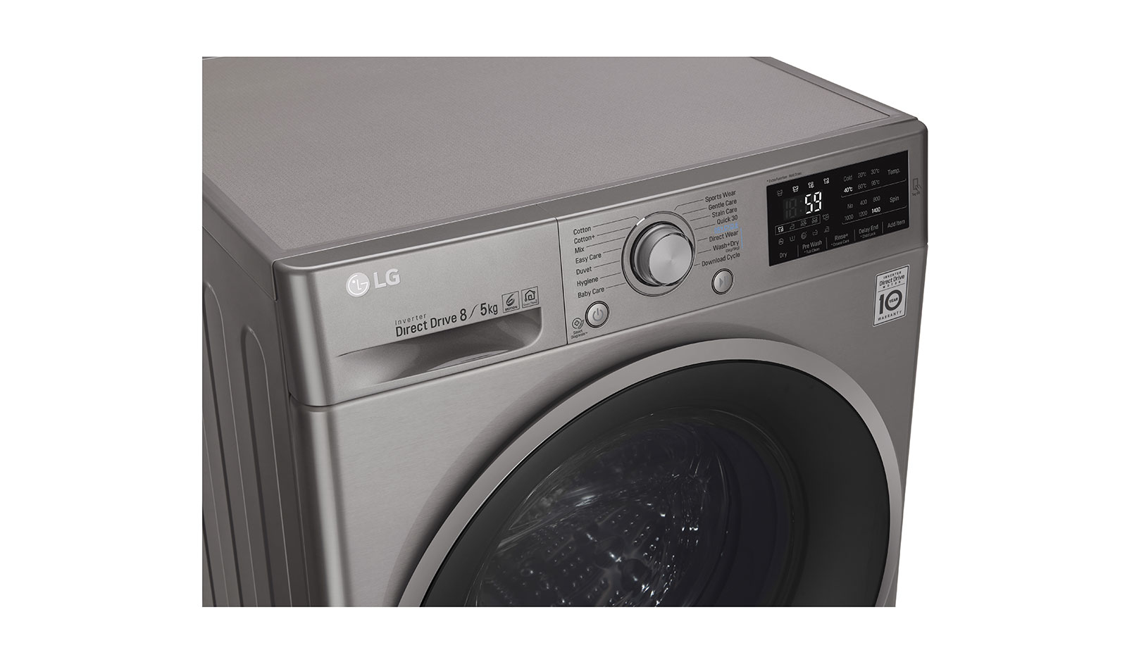 LG F4J6TMP8S washer dryer Freestanding Front-load Graphite – image 6