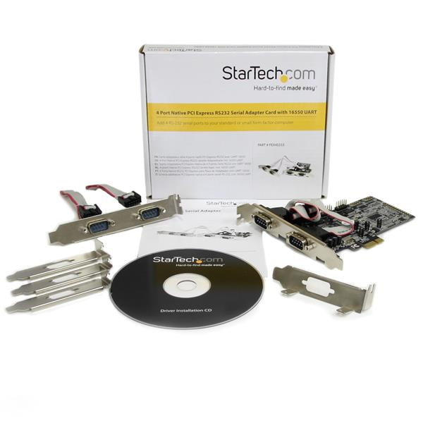 StarTech.com 4 Port Native PCI Express RS232 Serial Adapter Card with 16550 UART – image 7