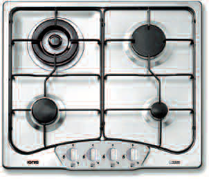 Ignis AKF114/IX hob Stainless steel Built-in Gas 4 zone(s)