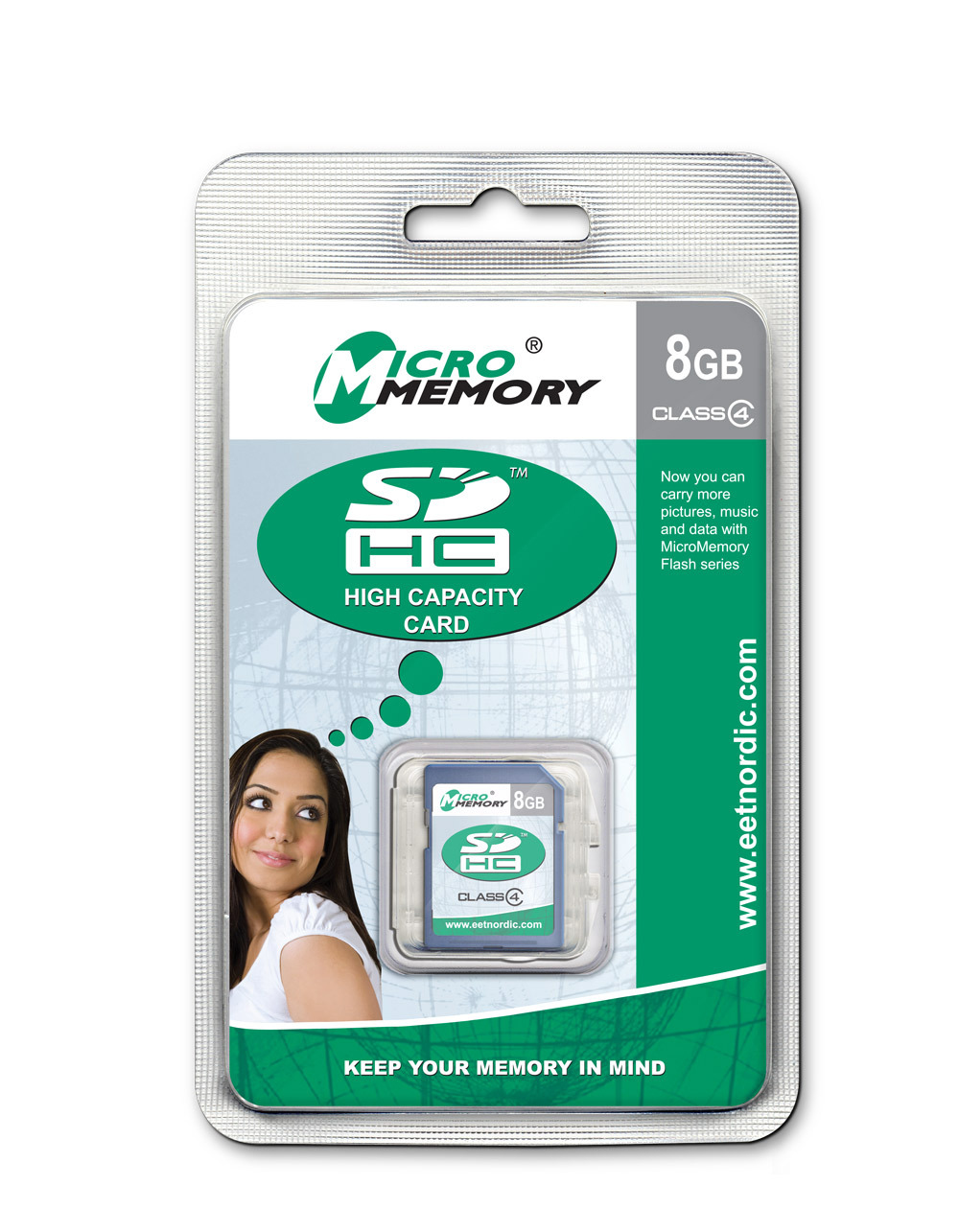 CoreParts 8GB, SDHC Card, Class 4 – image 2