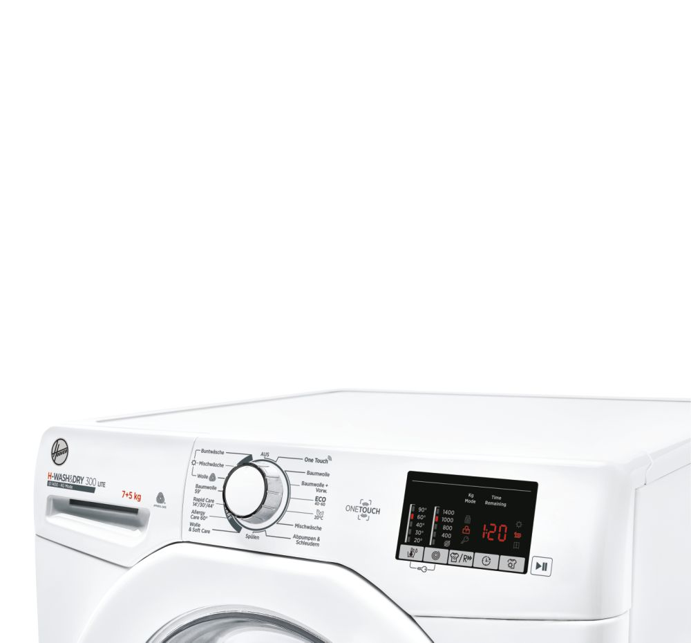 Hoover H-WASH 300 LITE HLW3DQ4752DE-84 washer dryer Freestanding Front-load White – image 4
