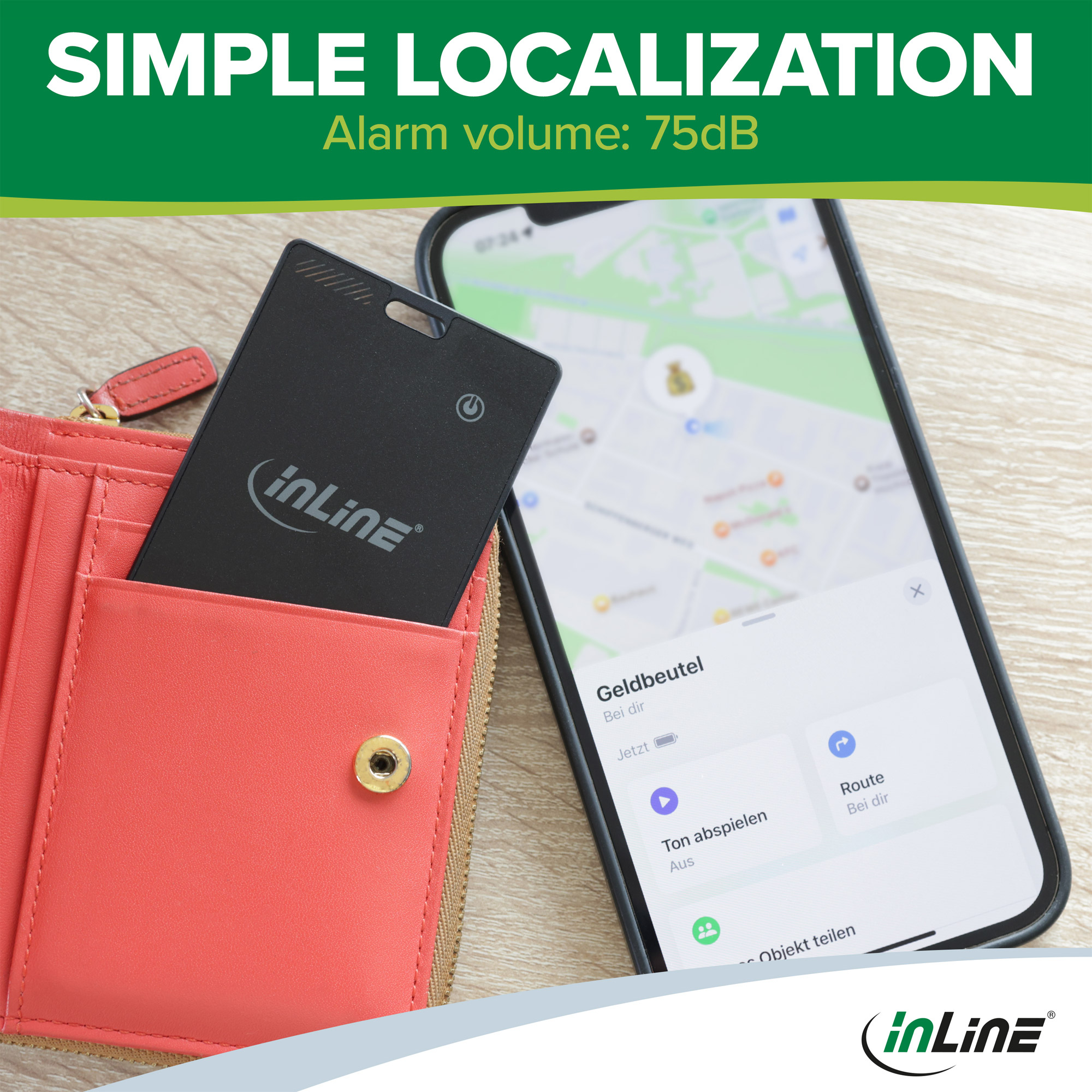 InLine 40080K GPS tracker/finder Universal Finder smart card Black – image 8