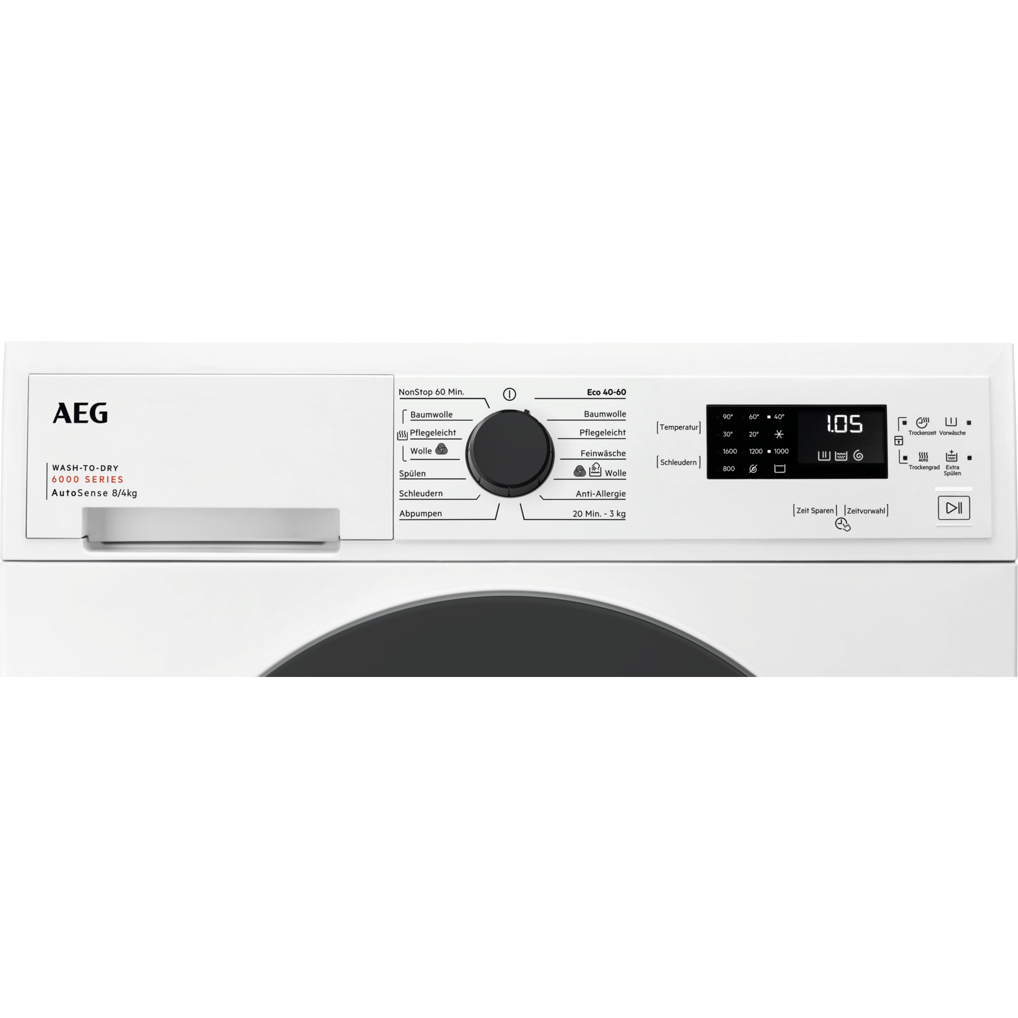 AEG LWK6F86EX washer dryer Freestanding Front-load White – image 2