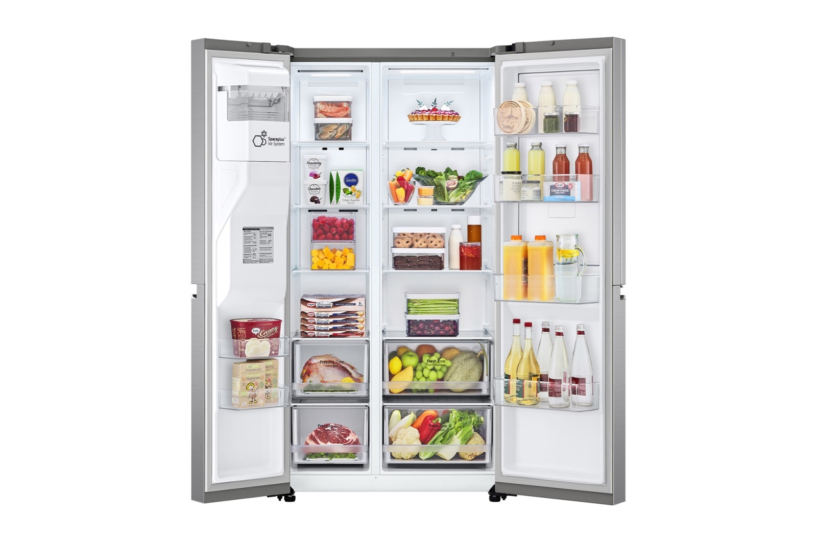 LG GSJV70PZTE side-by-side refrigerator Freestanding – image 3