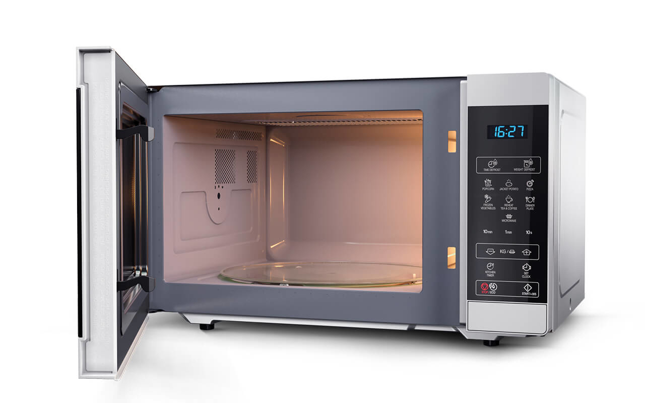 Sharp YC-MS51E-S microwave Black, Steel Solo microwave Countertop – image 4