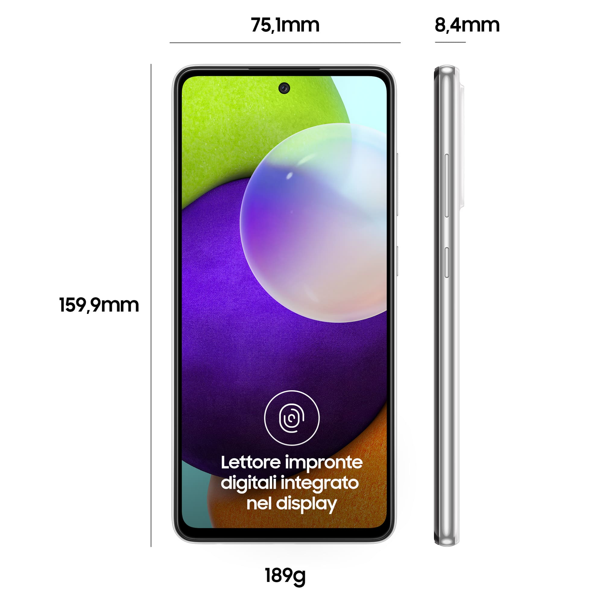 Samsung Galaxy A52 4G SM-A525FZWGEUE smartphone 16.5 cm (6.5") Dual SIM Android 11 USB Type-C 6 GB 128 GB 4500 mAh White – image 3