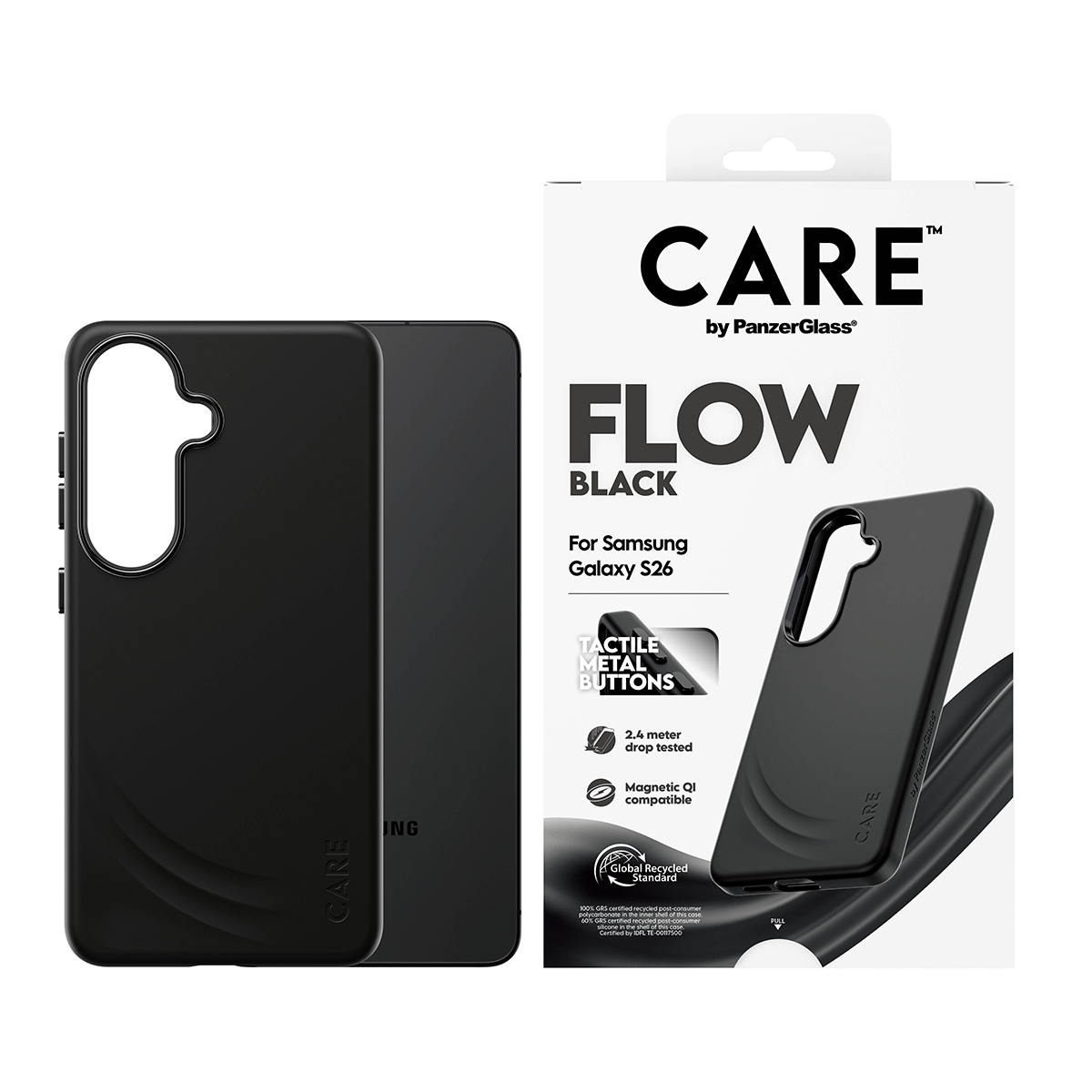 PanzerGlass CARE™ by PanzerGlass® Flow Case Black w. Qi Samsung Galaxy S26 – image 2