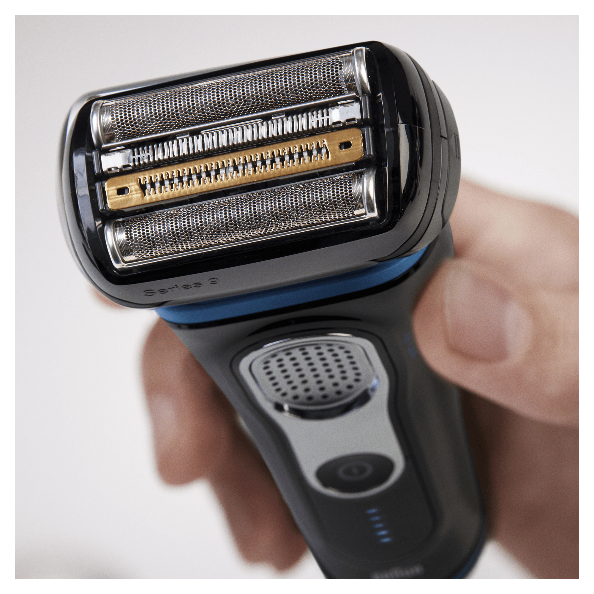 Braun Series 9 Electric Shaver for Men 9242s, Charging Stand and Travel Case - Black/Eloxal Blue – image 3
