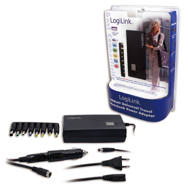 LogiLink PA0021 mobile device charger Laptop Black AC, Cigar lighter Auto, Indoor, Outdoor – image 2