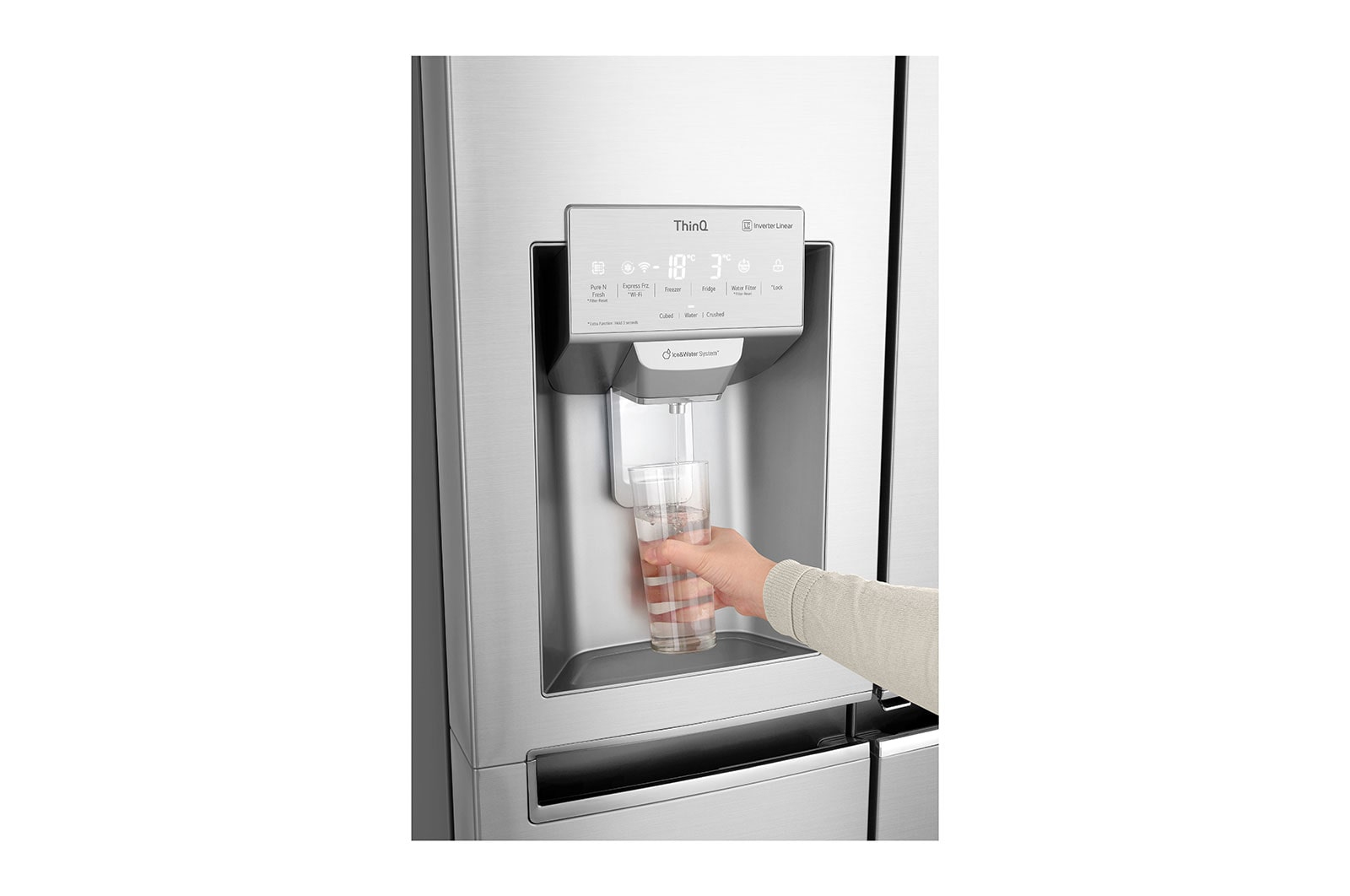 LG GSX960NECE side-by-side refrigerator Freestanding – image 7