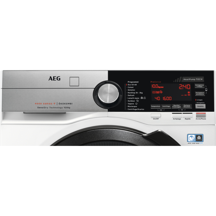 AEG L9WEC166BC washer dryer Freestanding Front-load White – image 2