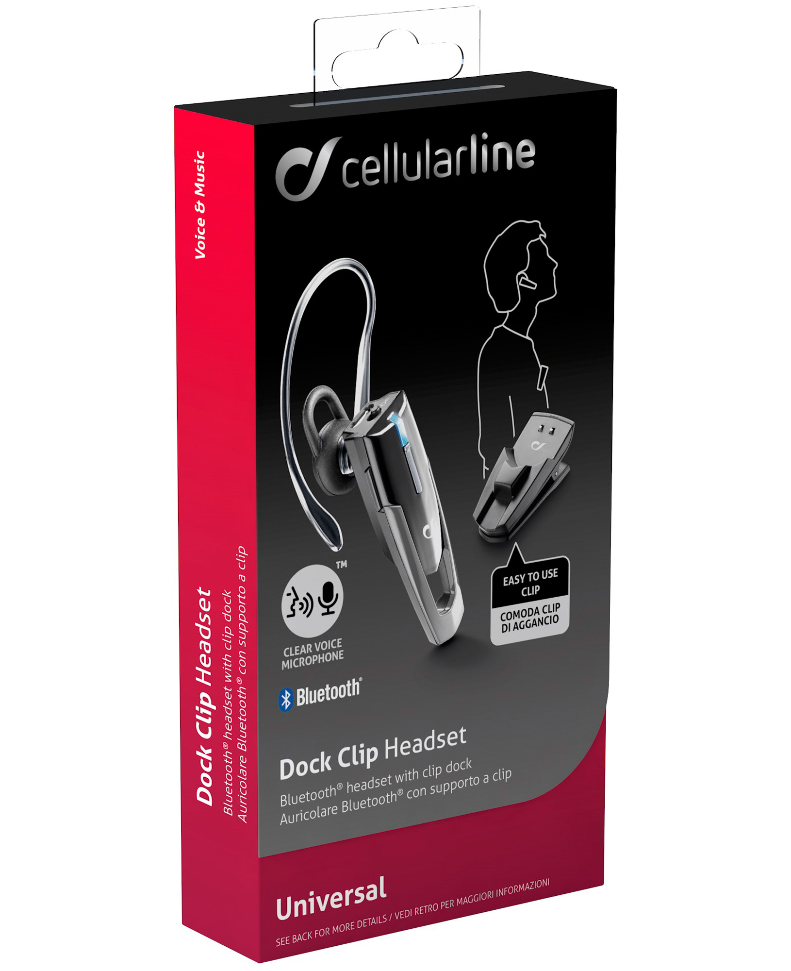 Cellularline Dock Clip Headset - Universal – image 2