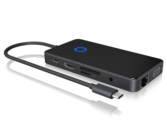 ICY BOX IB-DK4027-CPD Wired USB 3.2 Gen 2 (3.1 Gen 2) Type-A Anthracite, Black – image 3
