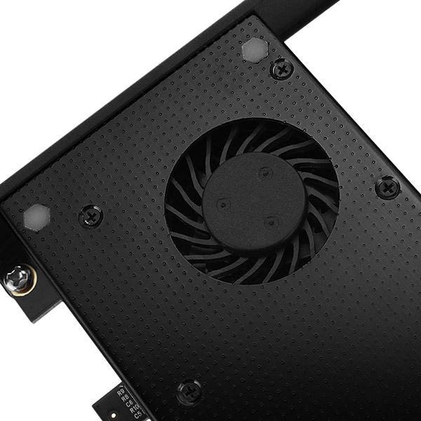 Axagon PCEM2-DC PCIe x4 - M.2 NVMe M-key + SATA B-key slot adapter w. cooler, SP & LP – image 2