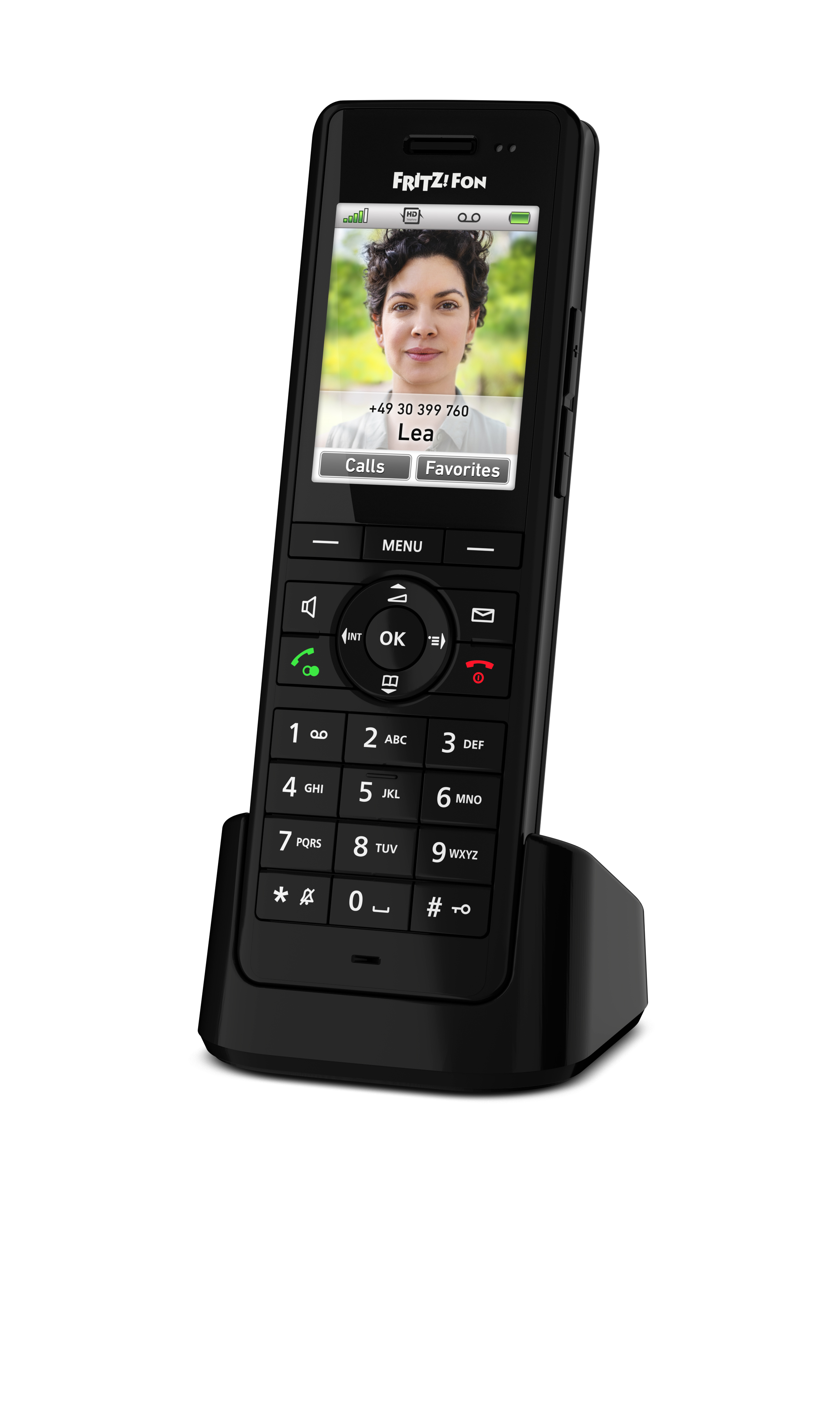 FRITZFon X6 INT Telefono DECT Identificatore di chiamata Nero