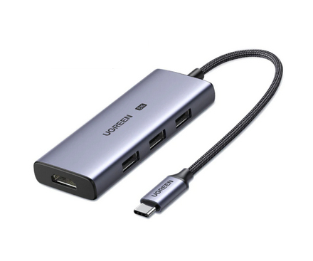Ugreen 50629 laptop dock/port replicator USB 3.2 Gen 1 (3.1 Gen 1) Type-C Silver