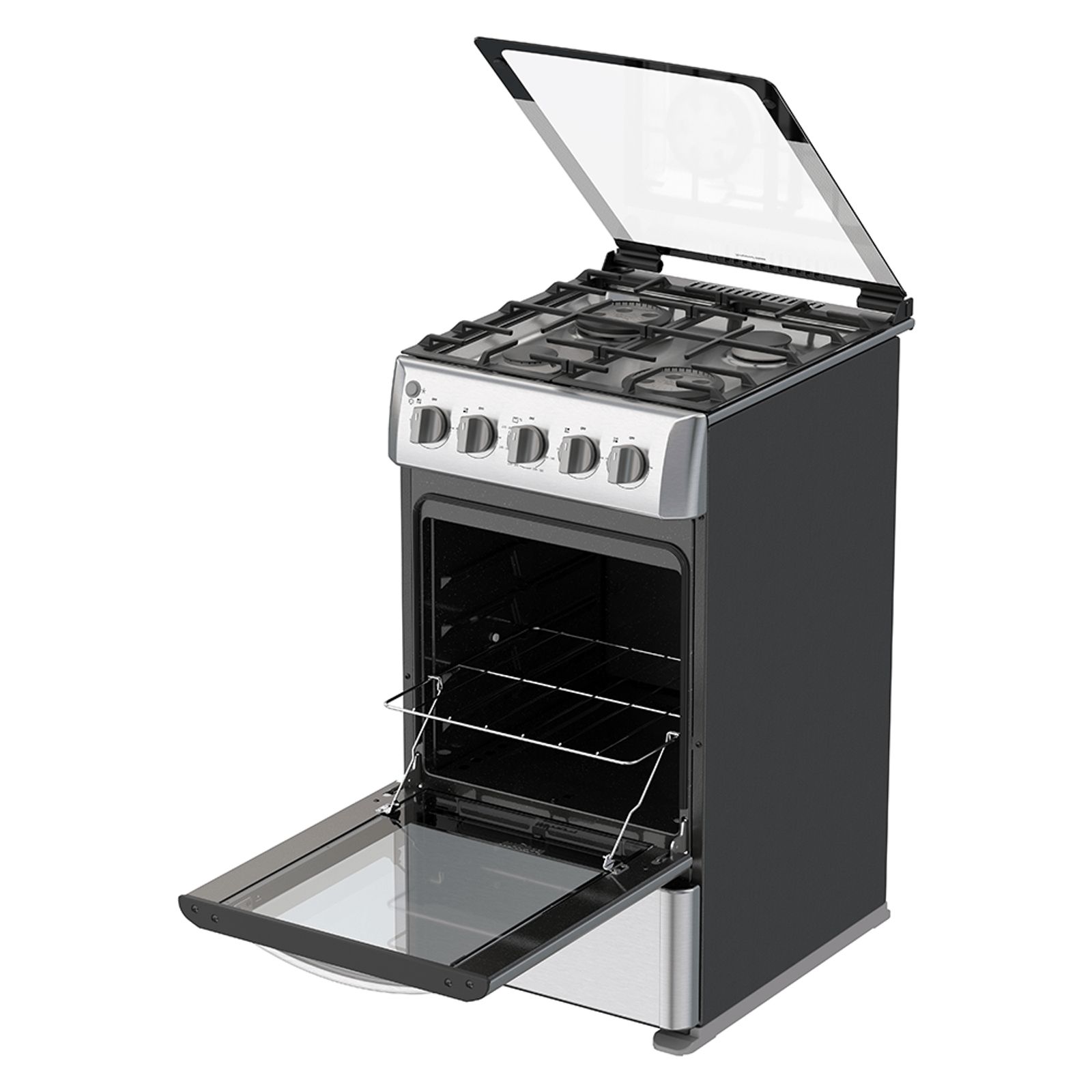 Whirlpool WWR7000S stove Freestanding Natural gas Silver – image 4