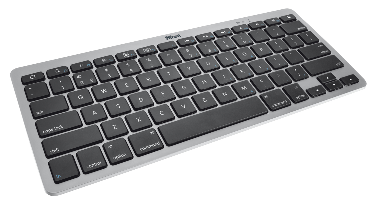 Trust 18536 mobile device keyboard Bluetooth Black, Grey – image 1