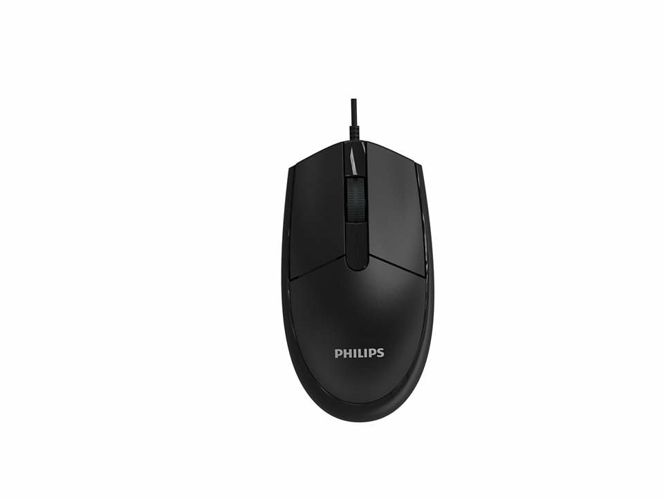 Philips 2000 series SPK7237B/93 mouse Universal Ambidextrous USB Type-A Optical 1200 DPI