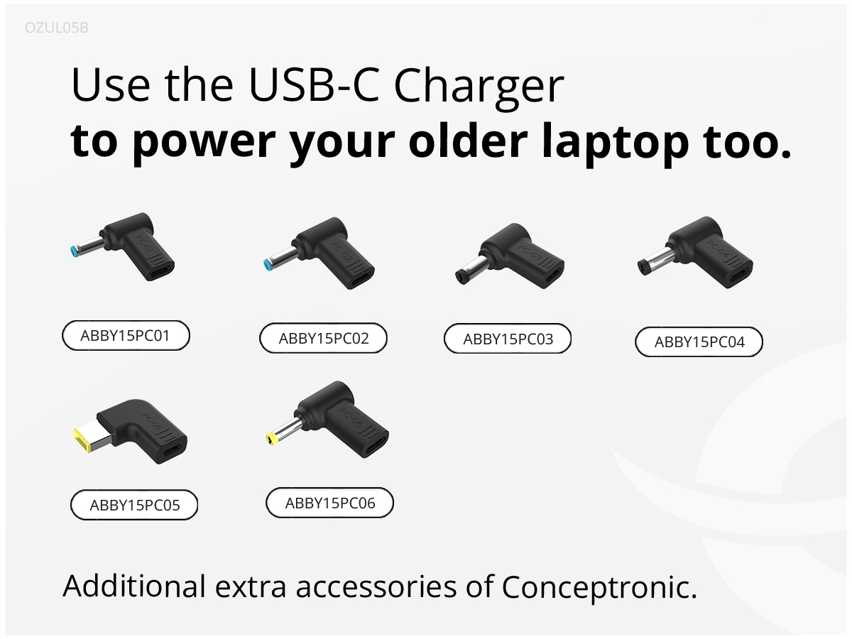 Conceptronic OZUL05BE mobile device charger Universal Black AC Indoor – image 9