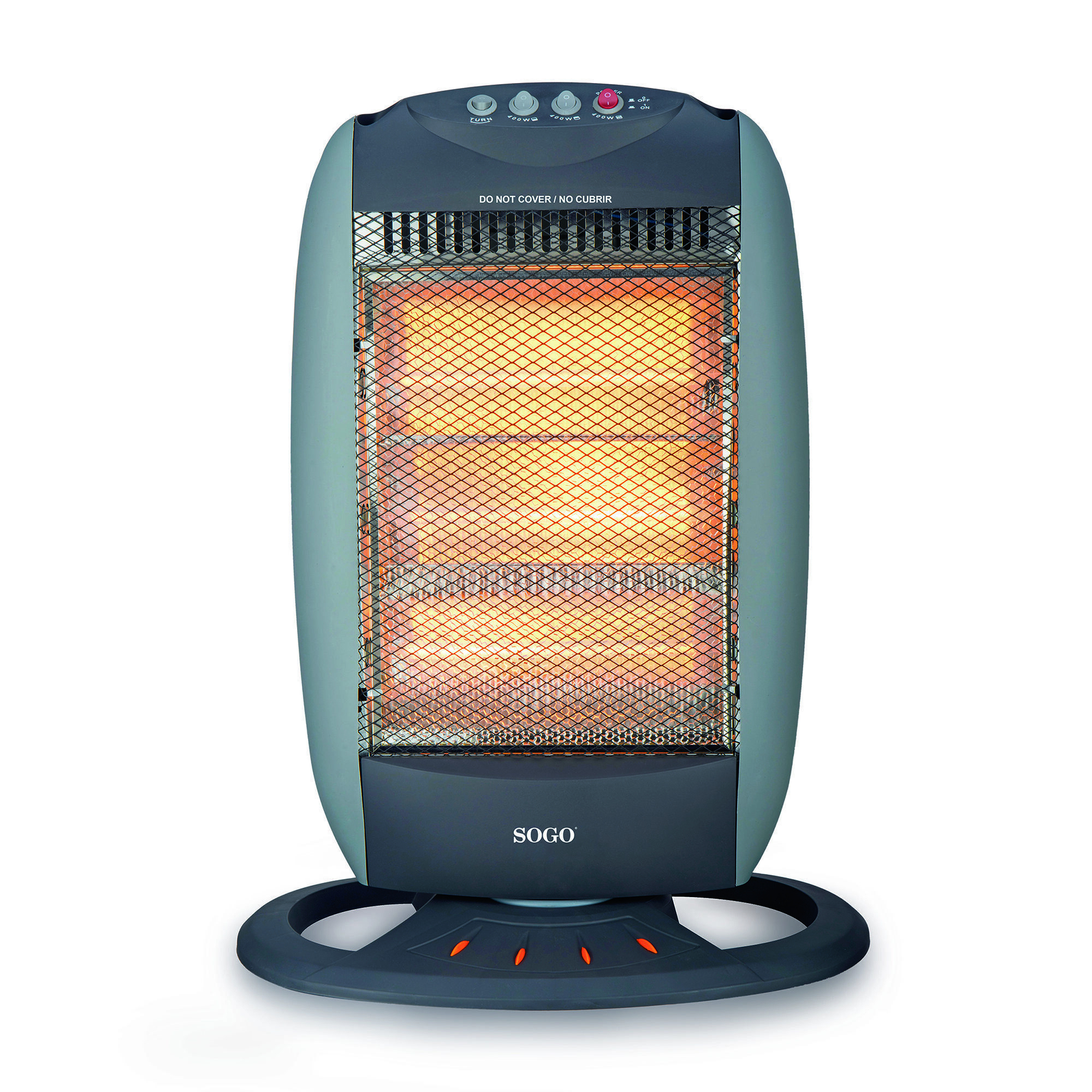 Sogo CAL-SS-18223 electric space heater Indoor Black, Grey