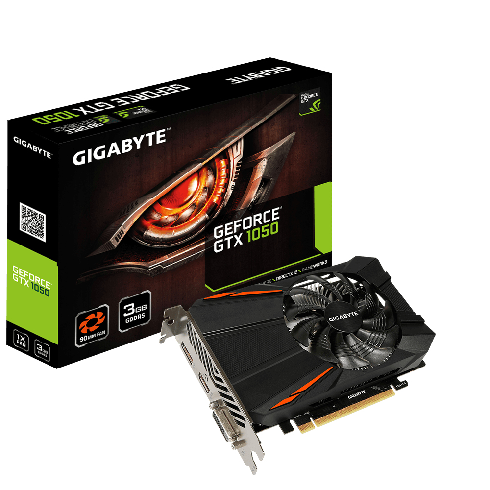 GIGABYTE GV-N1050D5-3GD graphics card NVIDIA GeForce GTX 1050 – image 1