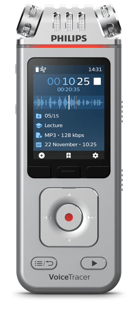 Philips Voice Tracer DVT4110/00 dictaphone Flash card Chrome, Silver – image 2
