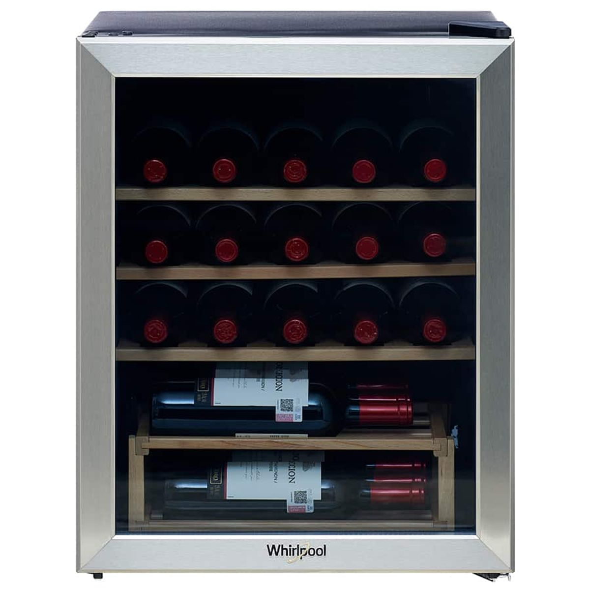 Whirlpool WW2110S wine cooler Thermoelectric wine cooler Freestanding Grey 21 bottle(s) – image 2