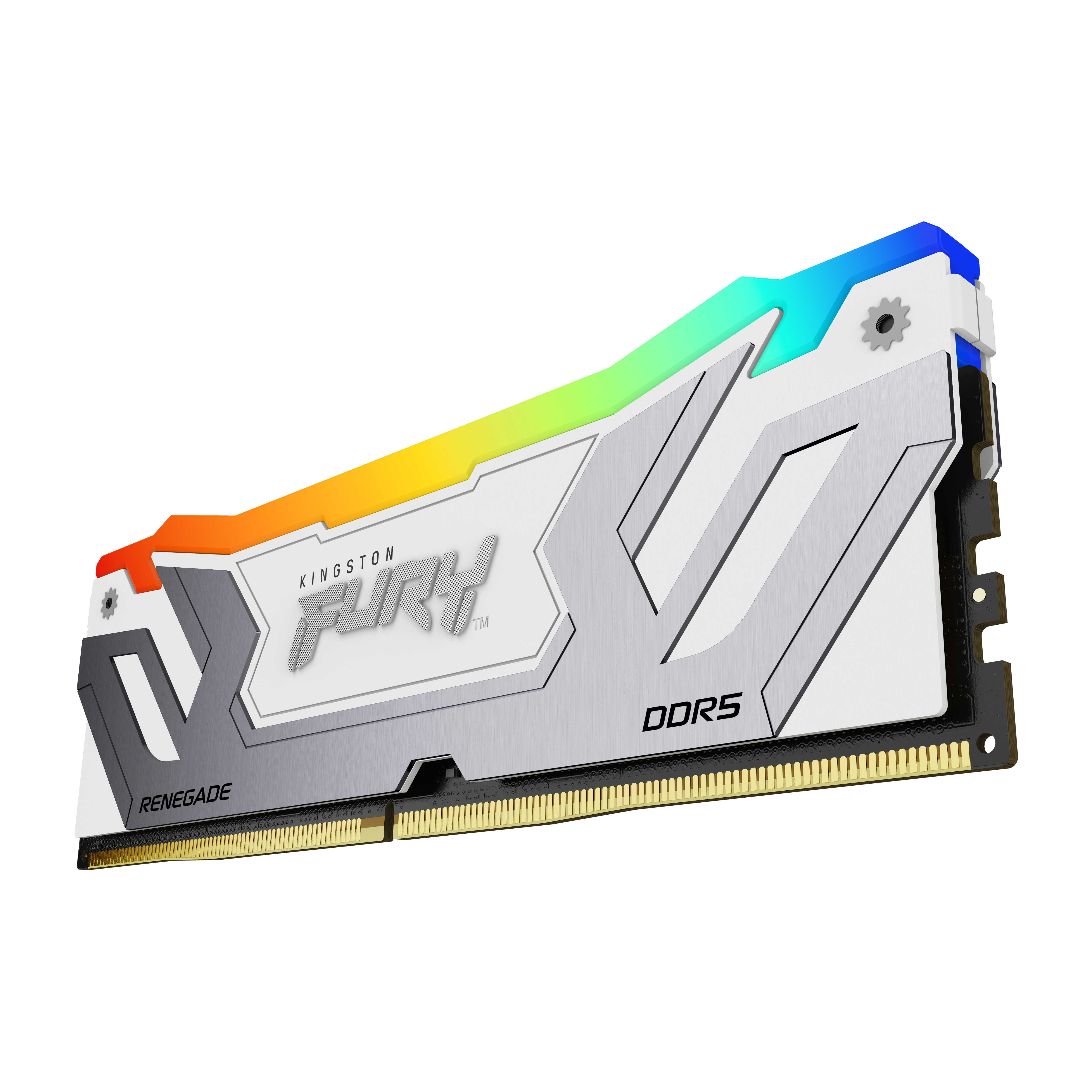 Memoria RAM Kingston FURY Renegade White RGB - DDR5 - 24GB - 8400MHz - UDIMM - Para PC - KF584CU40RWA-24 Memoria RAM Kingston FURY Renegade White RGB - DDR5 - 24GB - 8400MHz - UDIMM - Para PC - KF584CU40RWA-24