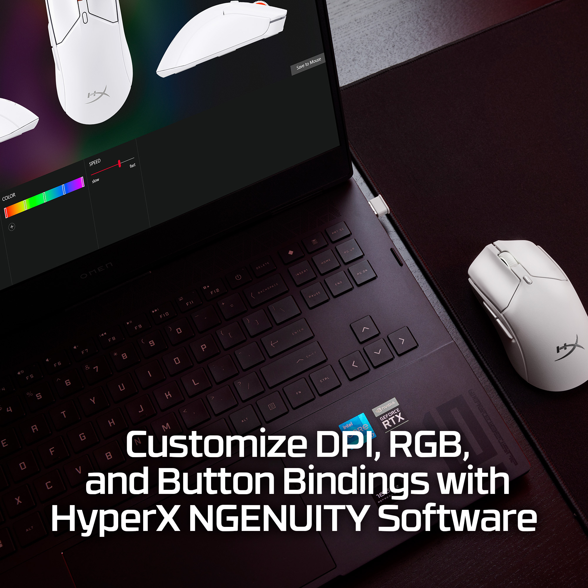 HyperX Pulsefire Haste 2 Mini Wireless White Gaming Mouse – image 3