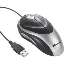 Acer Wired Ergo Optical Mouse - Black/Silver
