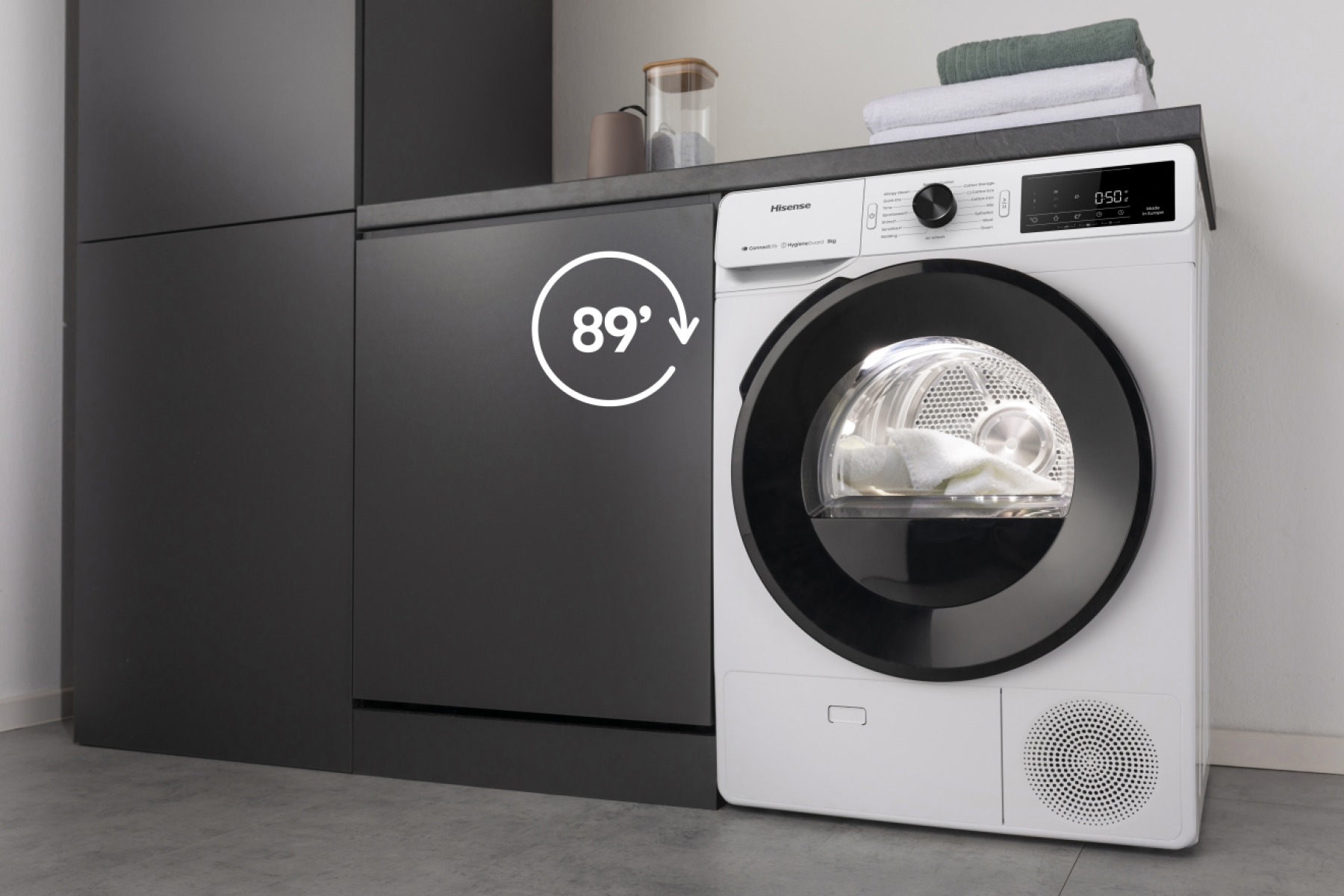 Hisense Tumble dryer HDHEP82A BK070 – image 9