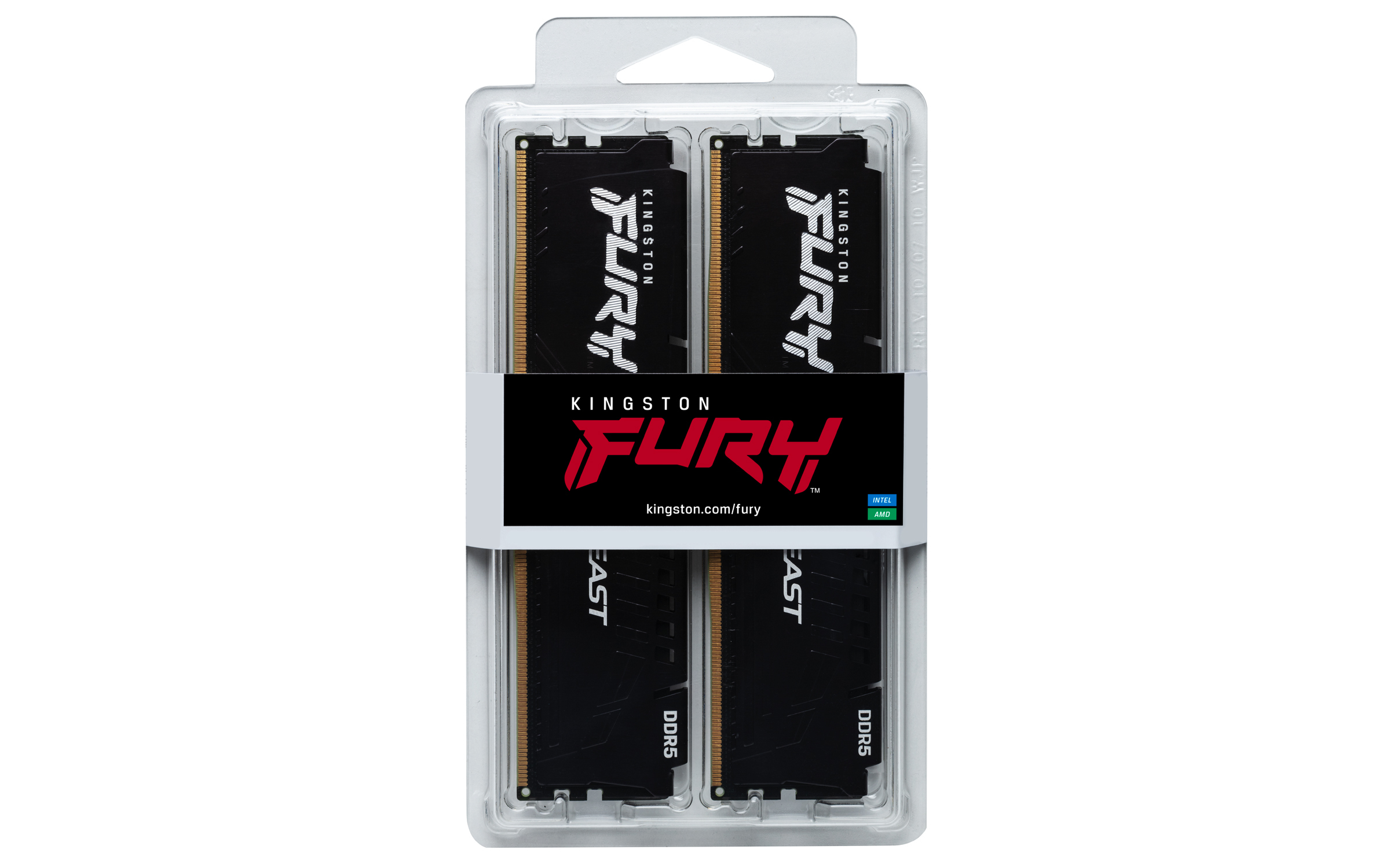 Kingston Technology FURY Beast 32GB 5200MT/s DDR5 CL40 DIMM (Kit of 2) Black. Component for: PC, Internal memory: 32 GB, M