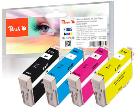 Peach PI200-199 ink cartridge 4 pc(s) Compatible Black, Cyan, Magenta, Yellow