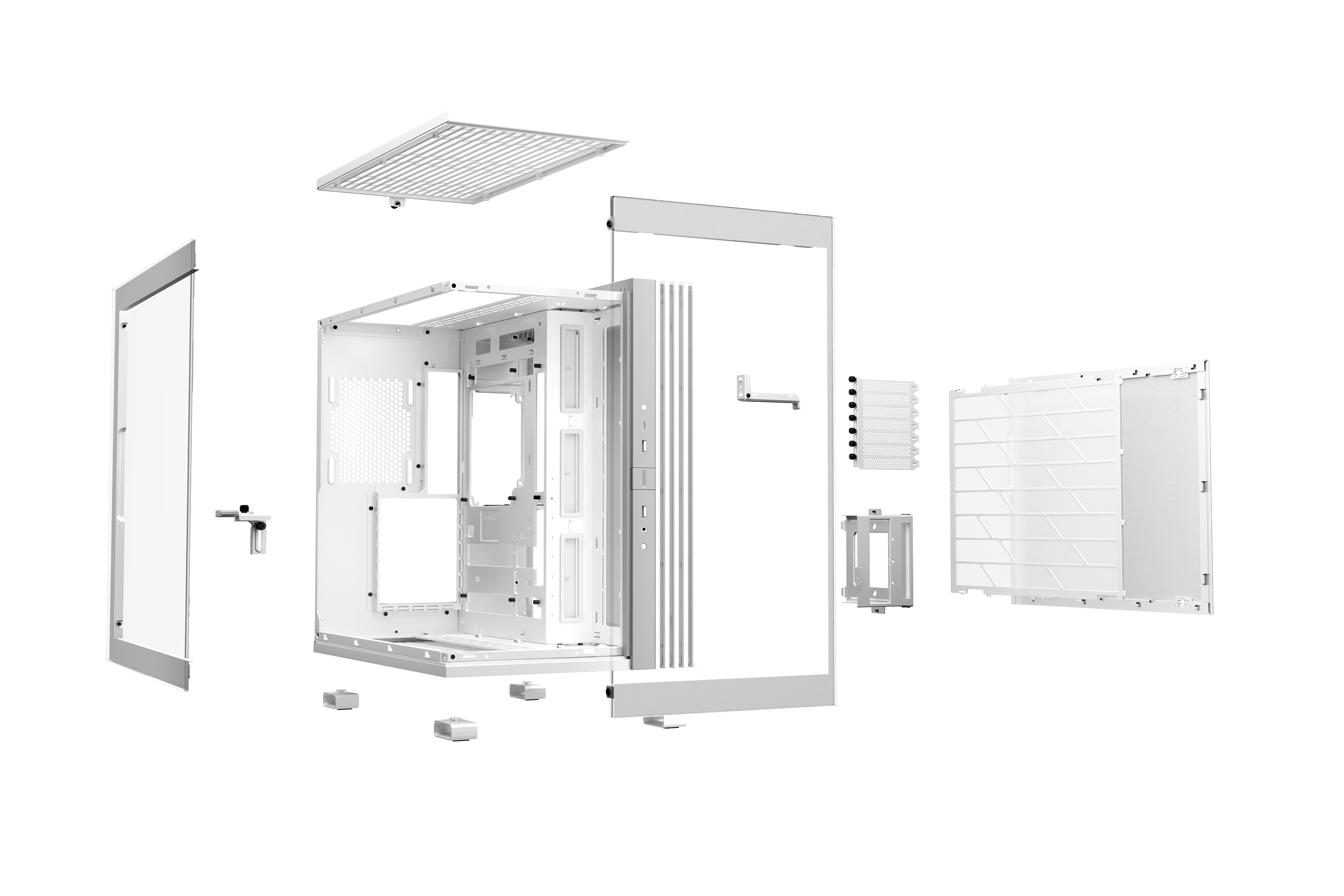 Gabinete Gamer be quiet! LIGHT BASE 600 DX White - Media Torre - ATX/M-ATX/Mini-ATX - Panel Lateral - Blanco - BGW66 Gabinete Gamer be quiet! LIGHT BASE 600 DX White - Media Torre - ATX/M-ATX/Mini-ATX - Panel Lateral - Blanco - BGW66