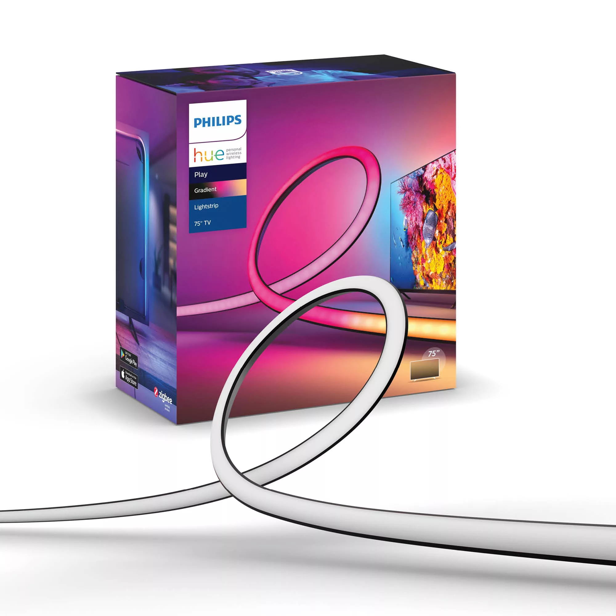 Philips by Signify Philips Hue White and colour ambience 8718699784850 smart lighting Smart strip light Bluetooth/Zigbee – image 1