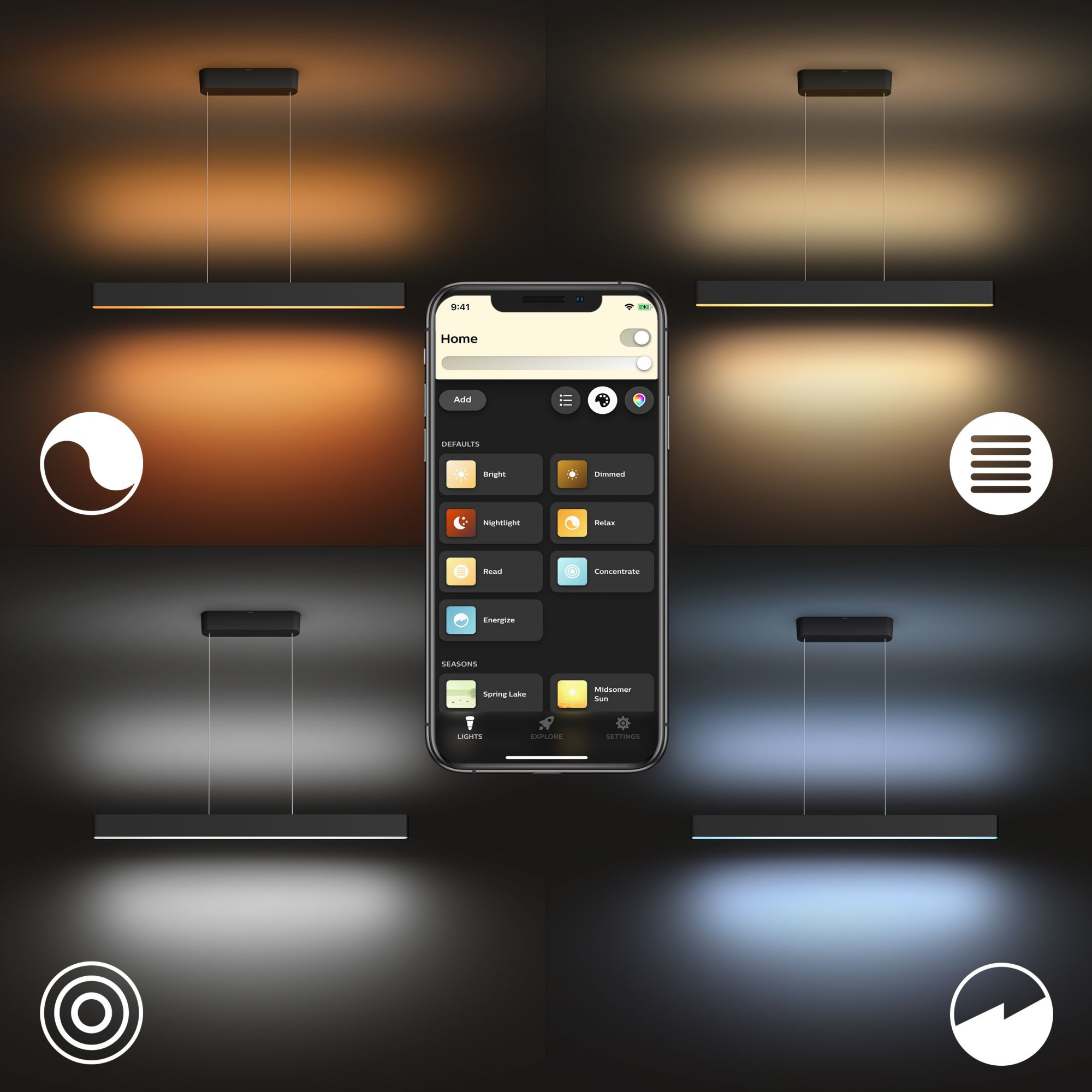 Philips by Signify Philips Hue White and colour ambience Ensis pendant light – image 9