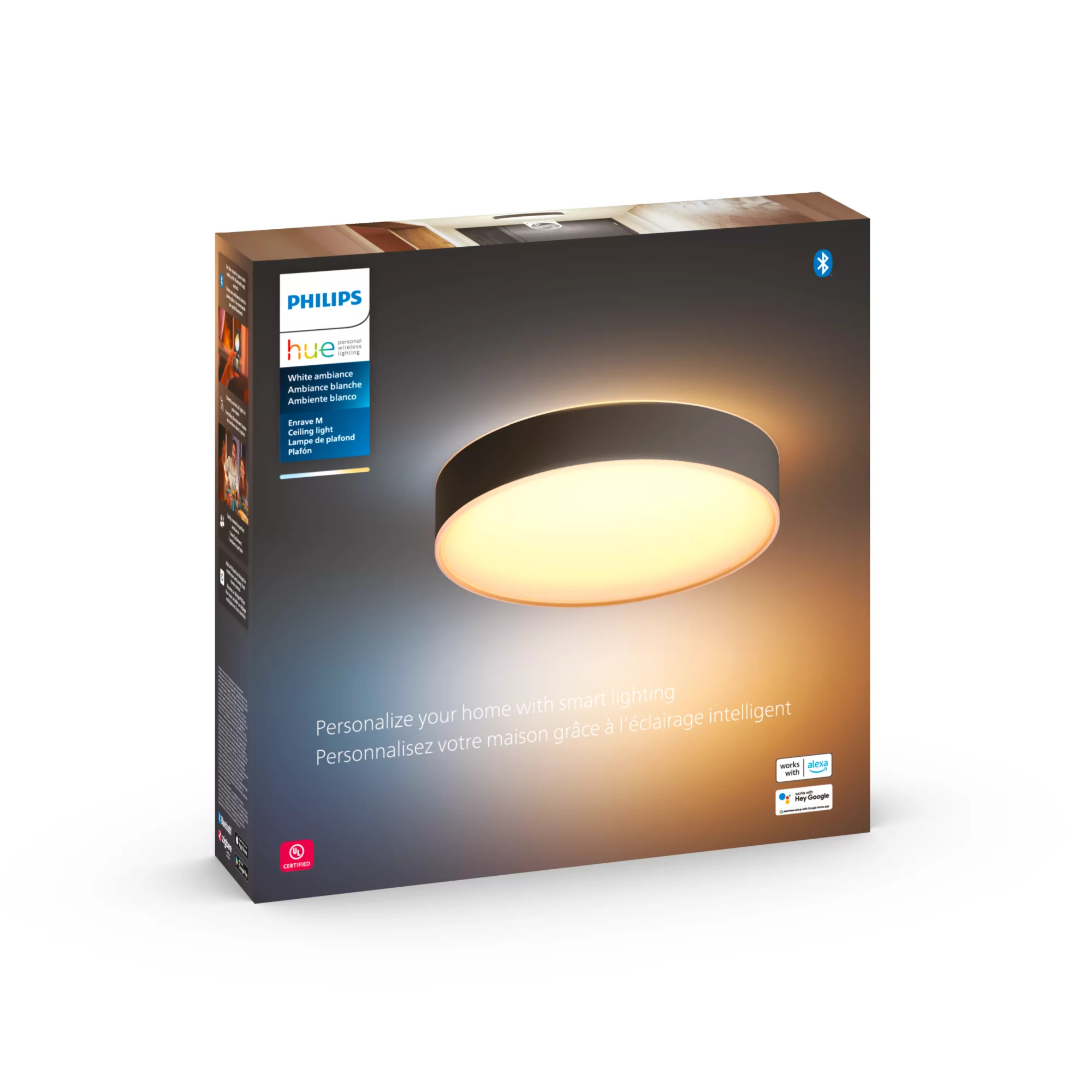 Philips by Signify Philips Hue White ambience 046677580773 smart lighting Smart ceiling light Bluetooth/Zigbee – image 3