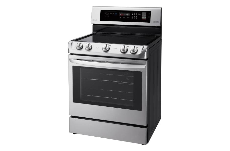 LG LRE4211ST cooker Freestanding cooker Electric Black, Stainless steel – image 2